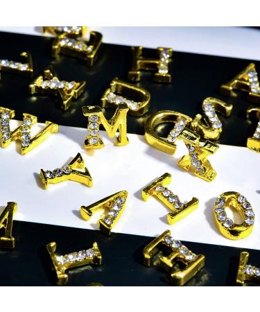 WOKOTO 78Pcs Gold Rose Gold Black Nail Letters Charms for Nail Art - Luxury 3D Jewels for Acrylic Nails - Women's Nail Design Kit - Buy Online on GoSupps.com