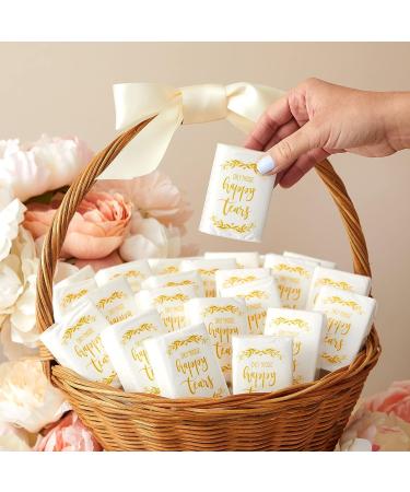 60 Pack Pocket-Size Facial Tissues - Graduation & Wedding Party Favors - 10 Sheets Per Pack - Buy Online on GoSupps.com