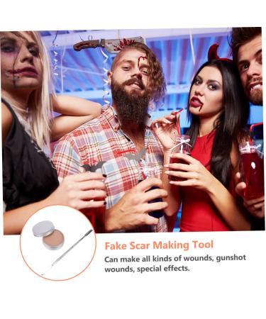 Angoily Halloween Skin Wax Makeup Kit | Scars & Effects for Parties | Green Headband & Nail Art Supplies - Buy Online on GoSupps.com