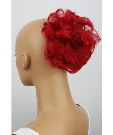 CAISHA Chloe Hairpiece Scrunchie Voluminous Wavy Updo | DM13cm Red Synthetic Fiber - Buy Online on GoSupps.com