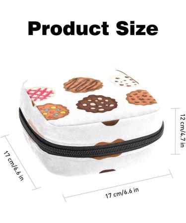 Buy Women's Bonds Storage Pockets Stillpad Holder Chocolate Chip Cookies Portable Period Kit Bag for Girls - Buy Online on GoSupps.com