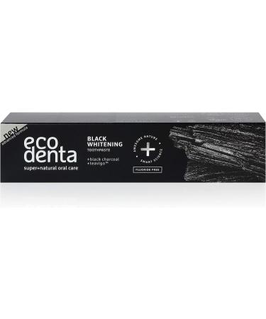 Ecodenta Charcoal Teeth Whitening Toothpaste - 100ml (Pack of 1) | Natural Whitening & Plaque Removal | Fluoride Free - Buy Online on GoSupps.com