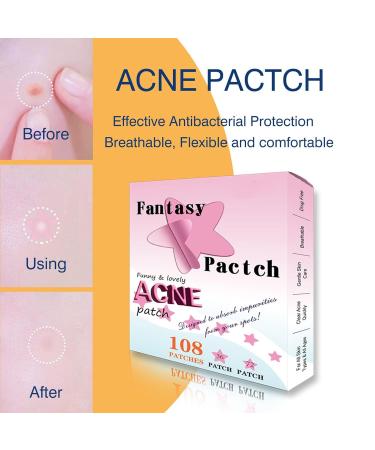 108-Star Hydrocolloid Pimple Patches - Absorb Pimples Fade Stains & Prevent Inflammation - Light & Effective for Face & Body - Buy Online on GoSupps.com