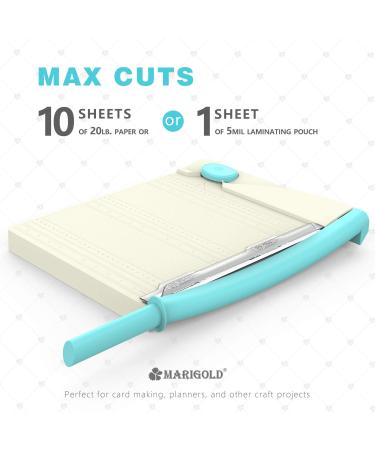 MARIGOLD Paper Cutter Corner Puncher - 12" Paper Guillotine 2-in-1 Paper Trimmer - Buy Online on GoSupps.com