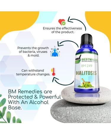 Bad Breath Remedy: Halitosis BM249 30mL Natural Solution to Improve Oral Health, Stop Smelly Breath & Restore Healthy Bacteria Balance - Buy Online on GoSupps.com