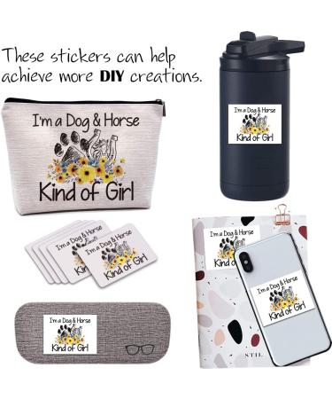 Horse Lover Gift Set: Horse Makeup Bag & Horseshoe Art - Dog & Horse Kind of Girl - Perfect Equestrian Gifts for Women & Teen Girls - Buy Online on GoSupps.com