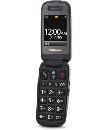 Panasonic KX-TU446EXG Senior Cell Phone - Shockproof SOS Button Large Display & Keys - No Contract - Gray - Buy Online on GoSupps.com