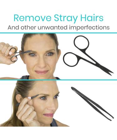 Vive Nail Clipper Set (15 Piece) - Manicure and Pedicure Tools for Men and Women - Includes File, Cuticle Trimmer, Tweezers, and Ear Pick - Black - Buy Online on GoSupps.com