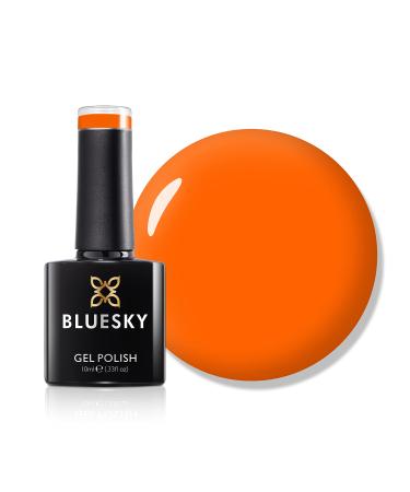 Bluesky Gel Nail Polish Orange Hot Chilli A111 Bright Fire Orange Long Lasting Chip Resistant 10 ml (Requires Curing Under UV LED Lamp)