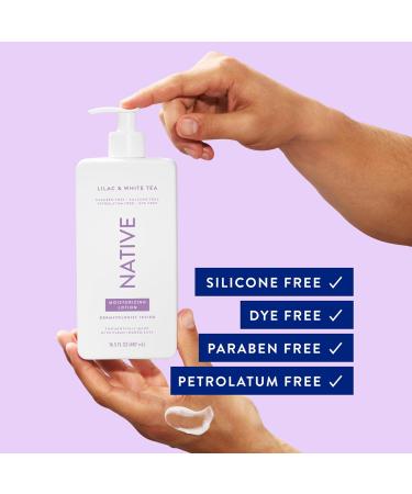 Native Body Lotion - Plant-Based Moisturizers for Men & Women | Restore Dry Skin with Lilac & White Tea | 16.5 fl oz - International Shipping Available - Buy Online on GoSupps.com