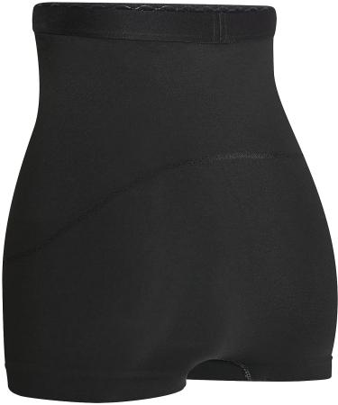 Corsinel Support Linen Low Women's Boxer Shorts for Stoma & Hernia | Maximum Support Damen Underpants for Umbilical Scar & Inguinal Hernia | Reliable Protection in XS Black - Buy Online on GoSupps.com