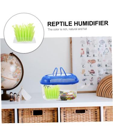 Toddmomy 3pcs Reptile Humidifier Terrarium Tank Plants Shaped Humidifier Artificial Plant Pvc Light Green - Buy Online on GoSupps.com