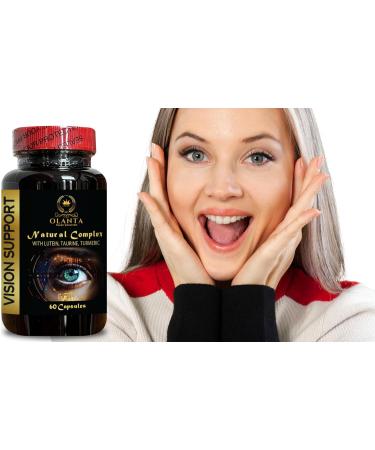 Retinal Support and Improved Visual Function - Vision Support Natural Complex - Advanced Eye Vitamin Supplement for Macular Health and Dry Eye - 1 Bottle 60 Capsules - Buy Online on GoSupps.com