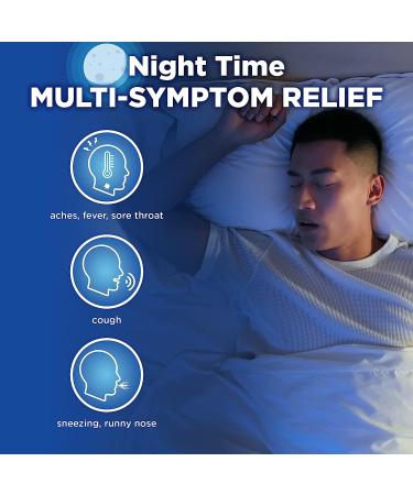 Amazon Basic Care Cold and Flu Relief Day/Night Combo Softgels - 48 Count Pack - Multi-Symptom Relief for Powerful Cold Medicine - Buy Online on GoSupps.com