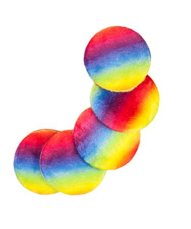 Washammable Sliming Pads Reusable make -up towels Environmentally friendly washing pads hypoallergenic make -up migratory towels microfiber only with water make -up remote pads glov rainbow pads 5 pieces