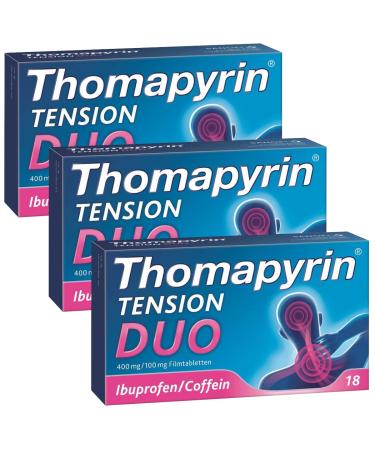 Thomapyrin tension duo tablets 3x18 pieces including hand cream from Vitenda - with a stronger headache with neck and shoulder complaints - Buy Online on GoSupps.com