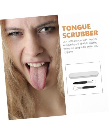 Premium Stainless Steel Tongue Scraper Set - Oral Cleaning Tools & Portable Accessories for Fresh Breath - Buy Online on GoSupps.com