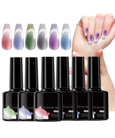 Krujecnt Gel Thermochromic Colour Changing Gel | 6 Piece Magnetic Kit with Artistic Gradient for Travel Home Transportation Meetings and Parties
