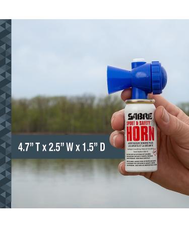 SABRE Sport and Safety Horn - 115 dB Air Horn with 60/25 Second Bursts, Audible Up to 1/2-Miles - Ideal for Sporting Events, Boating, Camping, Hiking - Buy Online on GoSupps.com