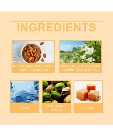 Brazilian Fragrance Jasmine & Caramel Scents Brazilian Perfume Mist for Women Hair & Body Fragrance Eau de Toilette Perfume for Women (1pc) - Buy Online on GoSupps.com