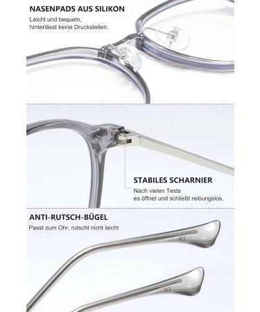Buy Lanomi Blue Light Filter Glasses - Lightweight Round Anti-Blue Light Eyeglasses for Men & Women | Fashionably Stylish Gaming & Computer Glasses - Buy Online on GoSupps.com