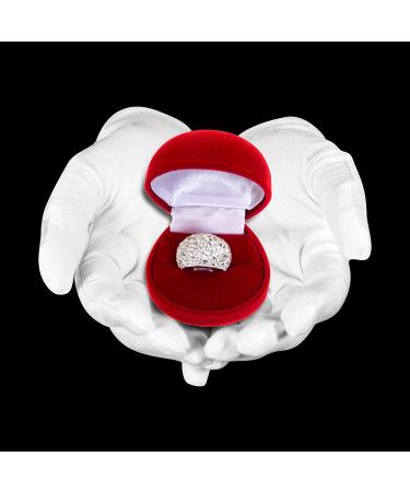 6 Pairs White Cotton Inspection Gloves for Jewelry, Coins, and Costumes - Men and Women - Moisturizing for Dry Hands - by Coyaho - Buy Online on GoSupps.com