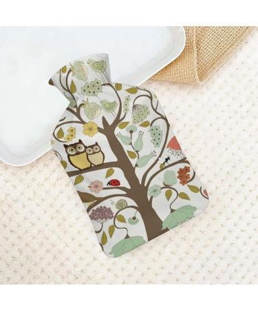 Owl Tree Bird Hot Water Bottle - Plush Bed Warmer for Adults & Children | 26.5x15.3cm - International Shipping Available - Buy Online on GoSupps.com