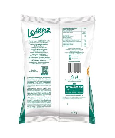 Lorenz Snack World Chickpea Chips Paprika - 12 Pack (12 x 85g) | Crunchy Healthy Snack | Best International Shipping - Buy Online on GoSupps.com