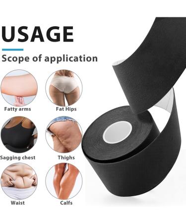 Kaotic Magic Tape - Von Magic Tape for Stomach (Black 5cm x 5m) - International Shipping Available - Buy Online on GoSupps.com