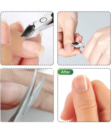 Professional Manicure Pedicure Set 3 Pieces Nail Scissors Nail File Tweezers Cuticle Scissors Kit (Polish Silver) - Buy Online on GoSupps.com