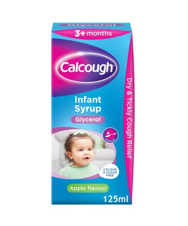 Calcough Infant Syrup Apple Flavour 3+ Months 125ml