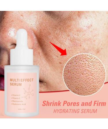 Multi Effect Hydrating Serum - Vitamin C Serum For Face Anti Aging Face Serum Niacinamide & Hyaluronic Acid Serum Evens Skin Tone And Hydrating Dark Spot Corrector Pore Remover - Buy Online on GoSupps.com