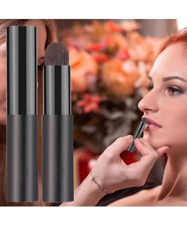 Bvizyelck Lip Gloss Brush Lipstick Applicator Brush with Lid | Portable Brush Eyeshadow Brush Makeup Applicator for Lipsticks Lip Gloss Lip Balm - Buy Online on GoSupps.com
