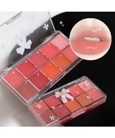 Lip Gloss Palette 10 Colors Lip Makeup Palette Moisturizing Lipstick Makeup Kit Jelly Lip Makeup Palette NonSticky for Costume 03 refer to the description - Buy Online on GoSupps.com