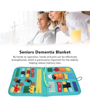 Sensory Dementia Blanket Fidget Muff and Blanket for Elderly Fidget Blanket for Dementia Dementia Products for Elderly Alzheimer Blanket for Seniors - Buy Online on GoSupps.com