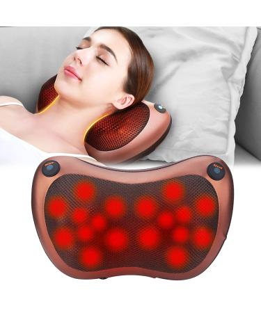 Massage device Massage pillow back and neck massage device Shiatsu massager electrical 3 speeds massage pillows with 18 rotating massage heads for home office car