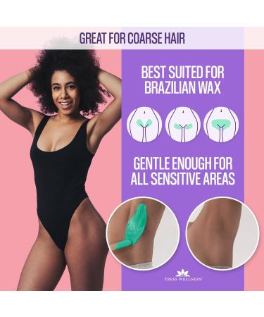Tress Wellness Hard Wax Beads Hair Removal Kit - Set of 6 Hot Wax Beans for Stripless Waxing - Face & Body Hair Removal - Buy Online on GoSupps.com