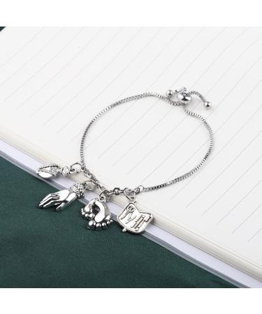 PLITI Nail Tech Bracelet Manicurist Graduation Gift Nail Lover Gift Nail Stylist Gift Nail Boss Gift Nail Artist Bangle Nail Tech slide bgU - Buy Online on GoSupps.com