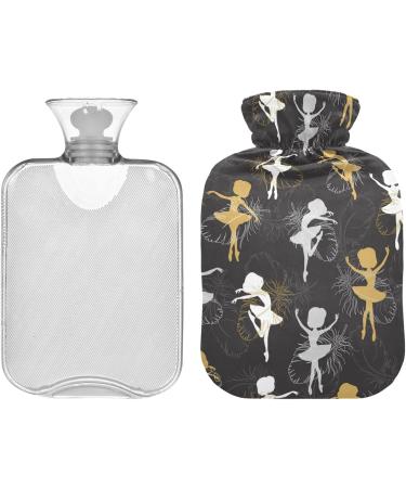 Buy Naanle Springs Ballet Dancer 2L Hot Water Bottle Clear Bottle with Cover for Pain Relief & Warmth | Ideal for Bed Hands & Feet - Buy Online on GoSupps.com