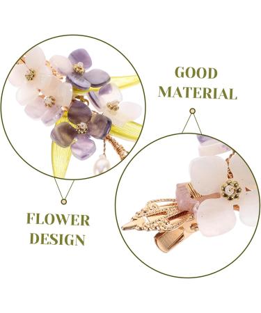 Ipetboom Hair Barrettes Hair Clip Tiara Hair Pin Barrettes for Women Barrettes for Thick Hair Accessories Bride Cheongsam Plastic - Buy Online on GoSupps.com