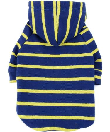 Shop Zweitea Striped Hoodie Shirts for Small & Medium Dogs - Soft Stylish Puppy Sweater & T-Shirt - Buy Online on GoSupps.com
