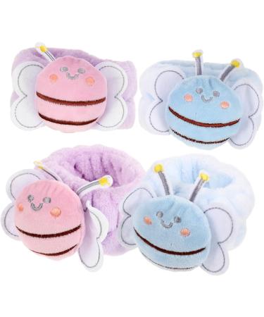 Beaupretty 20 Pcs Face Wash Wristband Towel Hair Ribbons Wristband for Washing Face Spa Wristbands for Washing Face Wrist Scrunchies for Washing Face Portable Wristbands Bee Shaped Wristbands - Buy Online on GoSupps.com