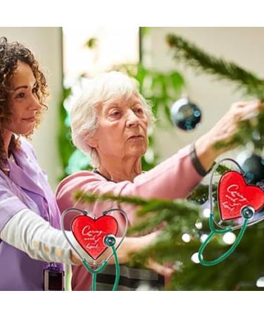 Heart Stethoscope Ornament | Caring Christmas Tree Decoration for Doctors Nurses & Caregivers - Buy Online on GoSupps.com
