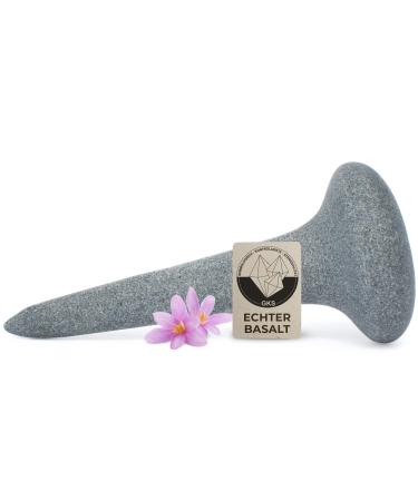 Hot Stone nail shape stone made of certified genuine basalt for lots of warmth to complement your hot stone massage set - Buy Online on GoSupps.com