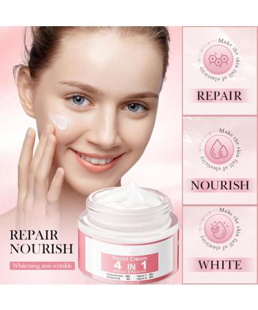 Face Moisturizer for Women - Anti Wrinkle Face Cream - Moisturiser Face Women - 4 in 1 Face Cream - Hyaluronic Acid Ingreients - Deeply Nourishes Skin - Skin Lightening Cream - Buy Online on GoSupps.com