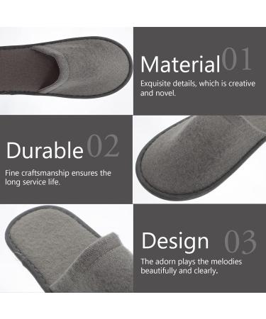 Disposable Non-Slip Guest Slippers - 10 Pairs Hotel & Outdoor Use Perfect for Pedicure - Buy Online on GoSupps.com