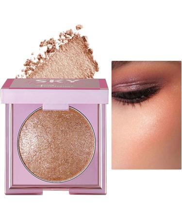 Highlighter Makeup 8g Shimmering Waterproof Highlighting Powder Cosmetics Women Brightening Face Cosmetics for Eyelids Lips Cheekbones Long Wear Highlighter for Mom Wife - Buy Online on GoSupps.com