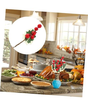DECHOUS 10pcs Berries Candles Flower Vase Home Decor Artificial Berry Decor Candle Vase Filler Decor Artificial Berry Ornament Xmas Party Layout Fake Berry Plastic Christmas Accessories As Shown 3 11X5cm - Buy Online on GoSupps.com
