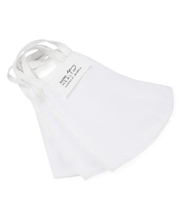 Martex Reusable Cloth Face Mask Pack of 10 - Breathable & Comfortable Ear Loop Masks for Men & Women - White - Buy Online on GoSupps.com
