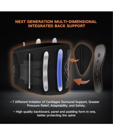 Back Brace for Lower Back Pain Relief - Adjustable 3-Elastic Lumbar Support Belt for Men & Women - Ergonomic Breathable Ideal for Herniated Disc Sciatica & Arthritis - Buy Online on GoSupps.com